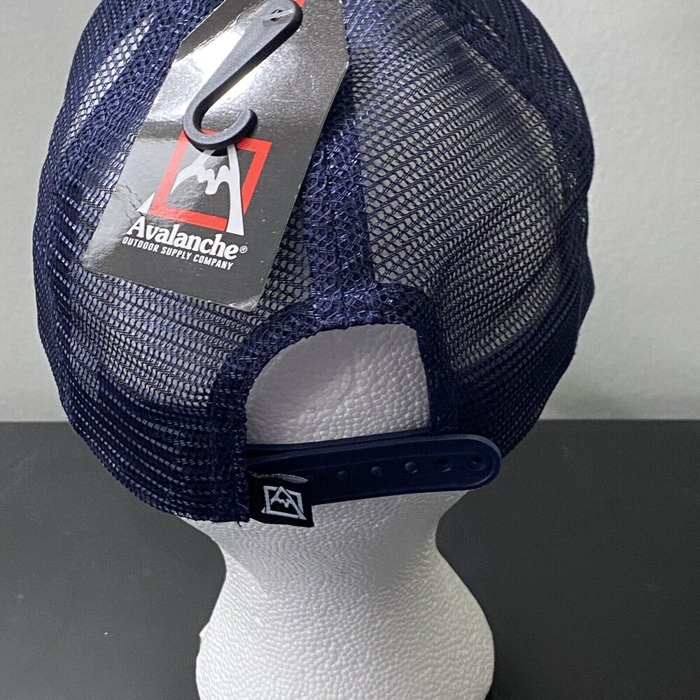 Avalanche Go Outside Bear Logo Adjustable Trucker Hat Cap Outdoors Mountain NWT - Picture 4 of 6